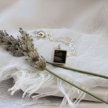 Load image into Gallery viewer, Mountainscape box necklace