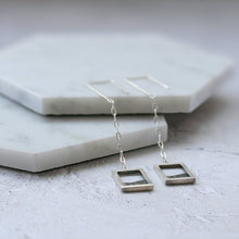 Load image into Gallery viewer, Mountainscape dangle earrings