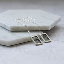 Load image into Gallery viewer, Mountainscape dangle earrings