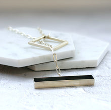 Load image into Gallery viewer, Mountainscape lariat necklace (no clasp)