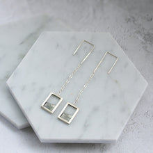Load image into Gallery viewer, Mountainscape dangle earrings
